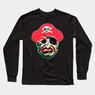 Eye patch Pirate Mask Long Sleeve T-Shirt